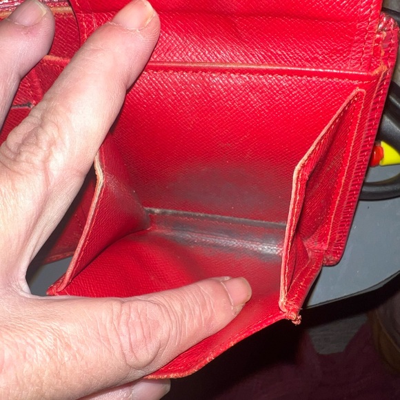 Louis Vuitton Red Epi Bi-fold Wallet - Picture 8 of 15